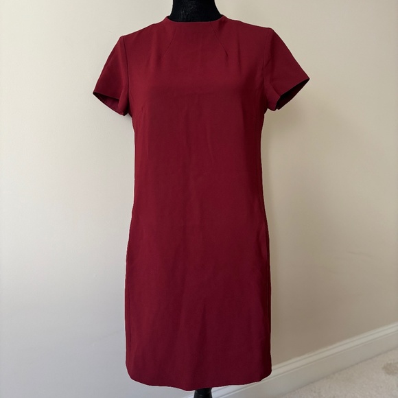 Elegant Burgundy Theory Dress – A Perfect Choice for a Chic Look - Picture 1 of 7